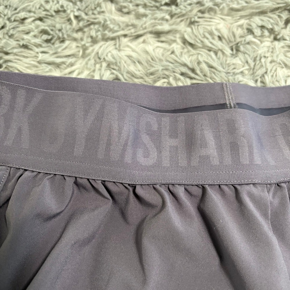 Gymshark Athletic Shorts Pale Purple Womens Medium Drifit Workout Casual Run - Picture 4 of 5